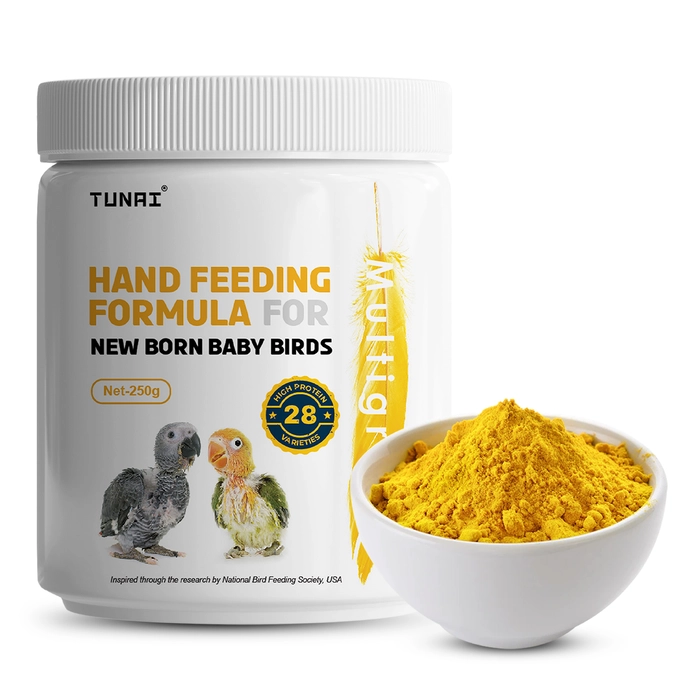 Tunai Multi Grain Mix Fine Powdered Hand Feeding Formula For All New Born Baby Birds, Fortified With Rich Content of Calcium And Protein, Essential For Your Petslife For The Growth Of Bones, Feathers