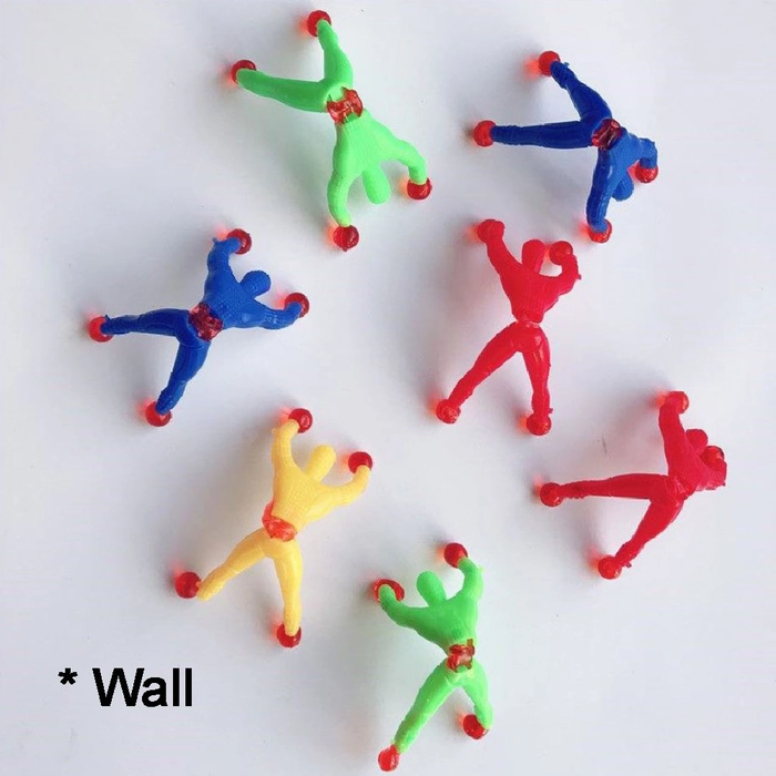 Sticky Spider Man Kids Children`s Toys Climbing Wall Sticky Toys