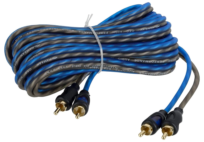 Hamaan Hmrc-5 Rca Cable For Amplifier (Blue And Grey)