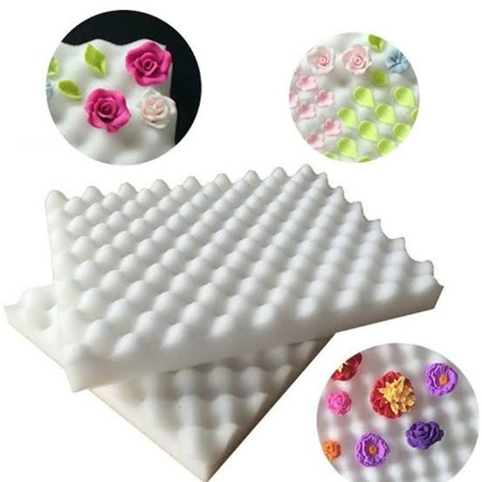 Wave Sponge Foam Pads Fondant Cake Sugar Flowers Dry Styling Sponge Pad Cake Decorating Tools