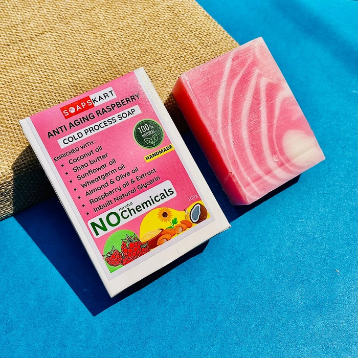 ANTI AGING RASPBERRY ( COLD PROCESS SOAP ) - SoapsKart.com