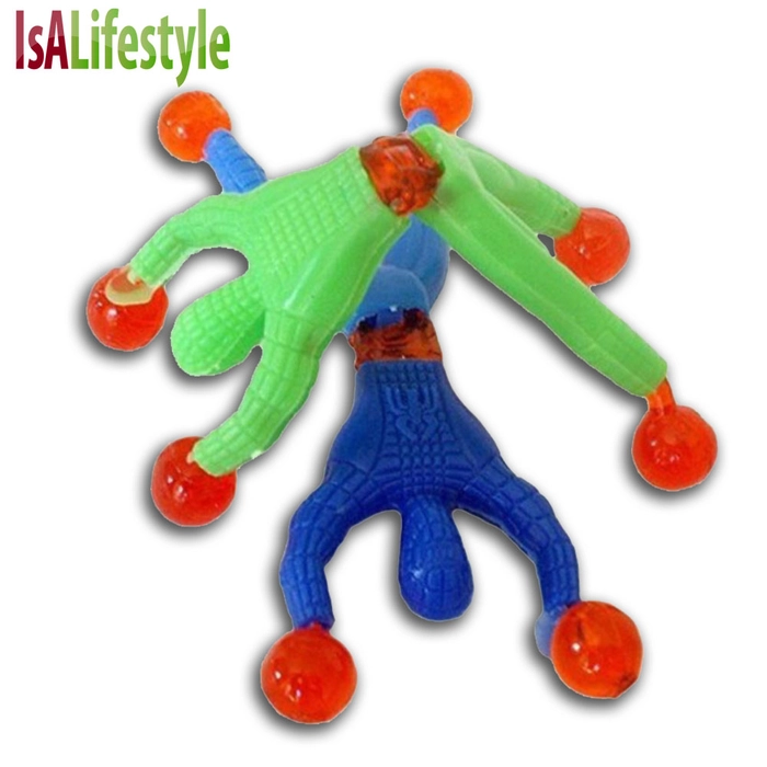 Sticky Spider Man Kids Children`s Toys Climbing Wall Sticky Toys