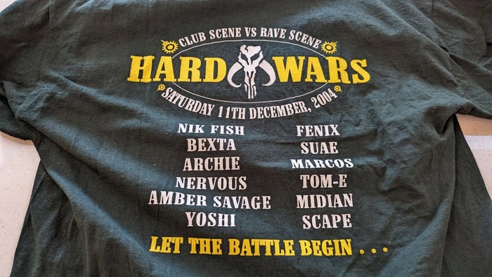 Hard Wars - Club Scene vs Rave Scene T-Shirt (Dark Green)