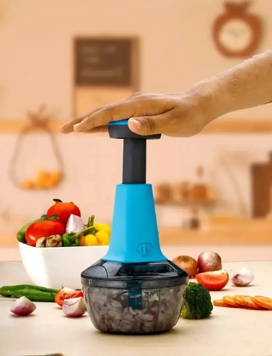 Hand Push Chopper 550 ML  3 Blades Kitchen Chopper