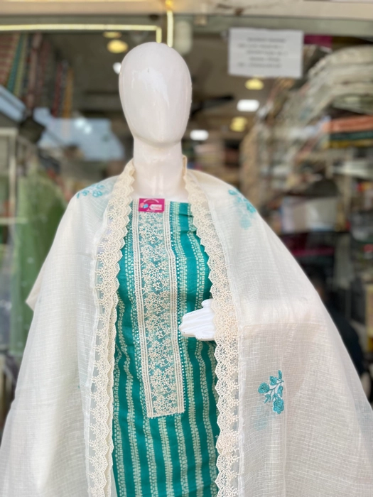 Designer Party Wear Khadi Cotton Salwar Suit Processing Time : 8-10  Business Days Work : Print Dupatta Fabric: Top : Khadi Cott… | Salwar suits,  Cotton pants, Khadi