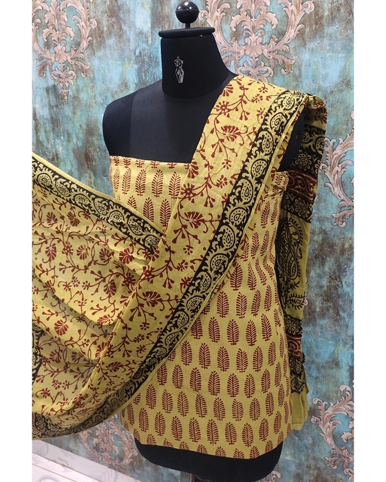 Shopping for Bagru Print Dress Material | Bagru Hand Block Print Suit Online