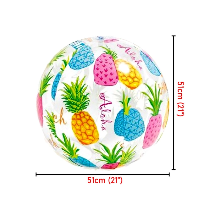 INTEX 20x20 inches Beach Ball Inflatable Ball Swimming Ball Children Pool and Beach Toys Bola Kolam Renang