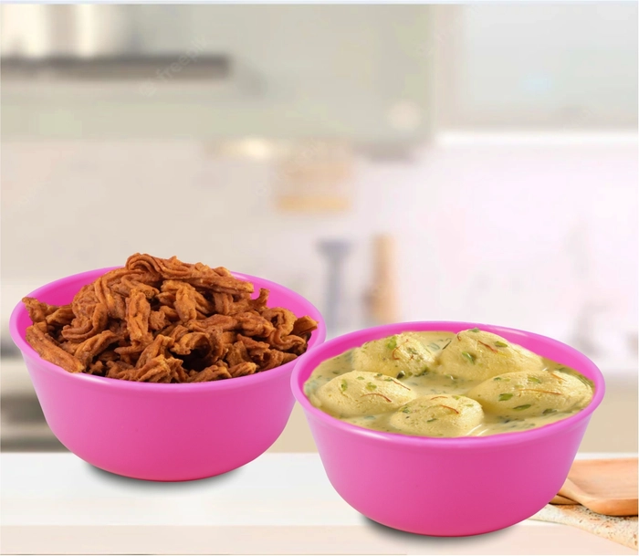 Plastic Bowl Set, Unbreakable Rice Bowl, Microwave And Dishwasher