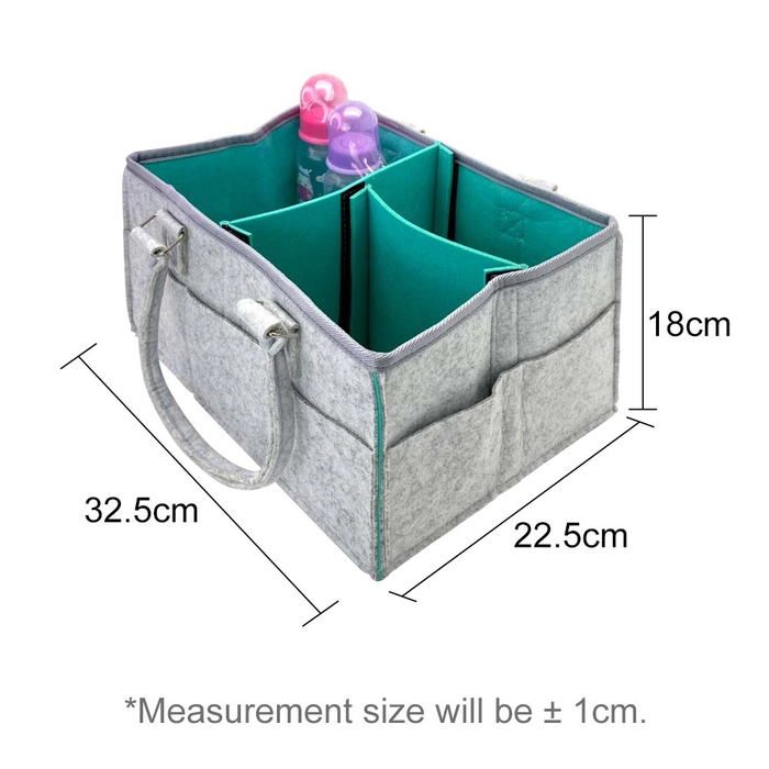 Portable Baby Caddy Organizer Large Storage Detachable Divider Diaper Nappy Inner Mummy Mother Bag Multifunctional Handbag 33x23x18cm