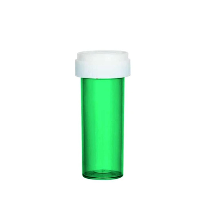 Clear Pop Top Bottles 30 Dram -160 Bottles/Case - Child Resistant Vials