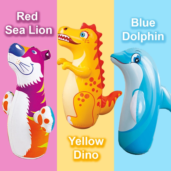 INTEX 44669 Inflatable Animal Toy Children 3D Bop Bags Designs Boxing Punch Bag Toys for boys