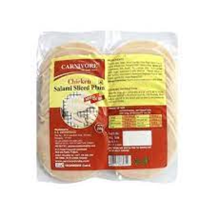 CARNIVORE CHICKEN SALAMI SLICED (PLAIN)250 GMS