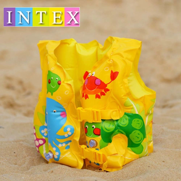 Swim Vest Inflatable Float Kid Life Jacket For Age 3 to 6 Years Pelampung