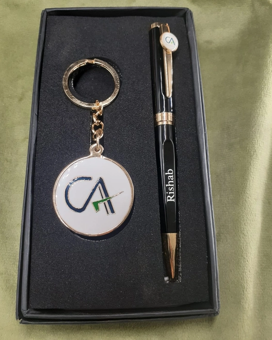 Personalized Pen Keychain Set, Engraved Pen, Black Leather Keychain, Office  Gift | eBay