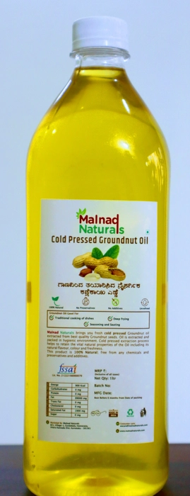 Groundnut Oil (100% Natural, Cold Pressed)