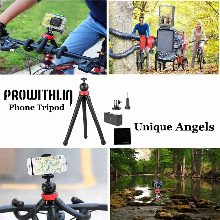 Flexible Tripod For Phones And DSLRs - 360 Head Travel Mini Octopus Gorilla Table