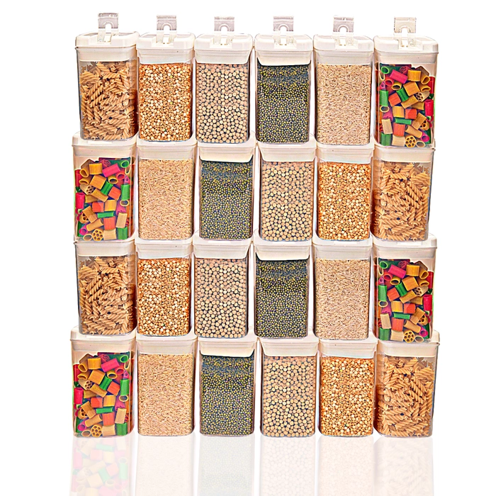 Snaplock Kitchen Containers 1000 ml (Set of 24)