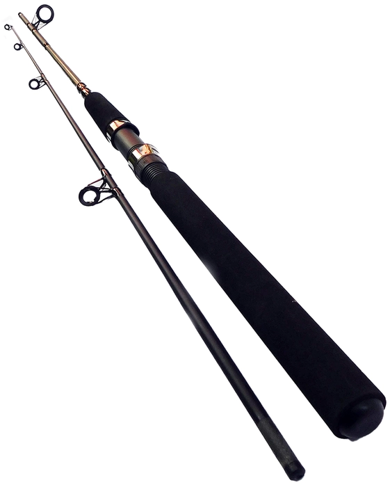 Carbon 2 Part 7 Foot Fishing Rod with Rubber Grip - Rozina's Club