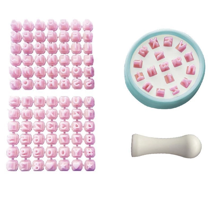 Plastic Mini Fondant Cutters Mold Art Number Letter Stamps For Cake Decorating Tools - Divena In