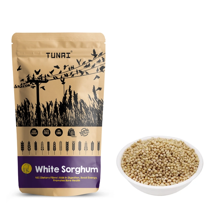 Tunai White Sorghum Millets Bird Feed | 450g | Bird Food For CANARIES, FINCHES, BUDGIES, PARAKEETS, PARROTLETS, CONURES, ECLECTUS, SENEGALS, CAIQUE PARROTS, COCKATEILS, SMALL CONURES, & QUAKER PARROTS