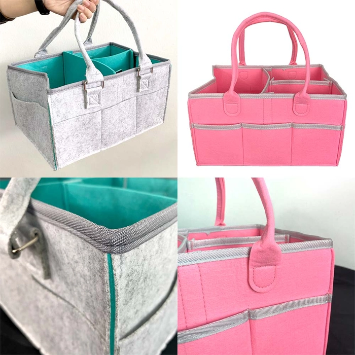 Portable Baby Caddy Organizer Large Storage Detachable Divider Diaper Nappy Inner Mummy Mother Bag Multifunctional Handbag 33x23x18cm