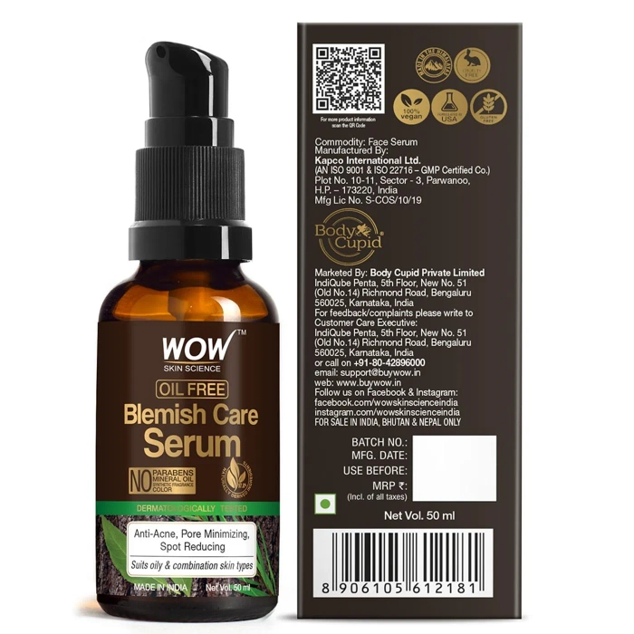 WOW Skin Science Blemish Care Serum - 50 ml