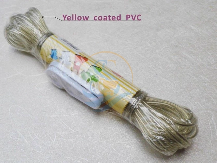 Buy Wet Cloth Laundry Rope PVC Insulated String Cloth Drying Rope wire -  10mtr - 3 Pc online from SunShine Shoppe