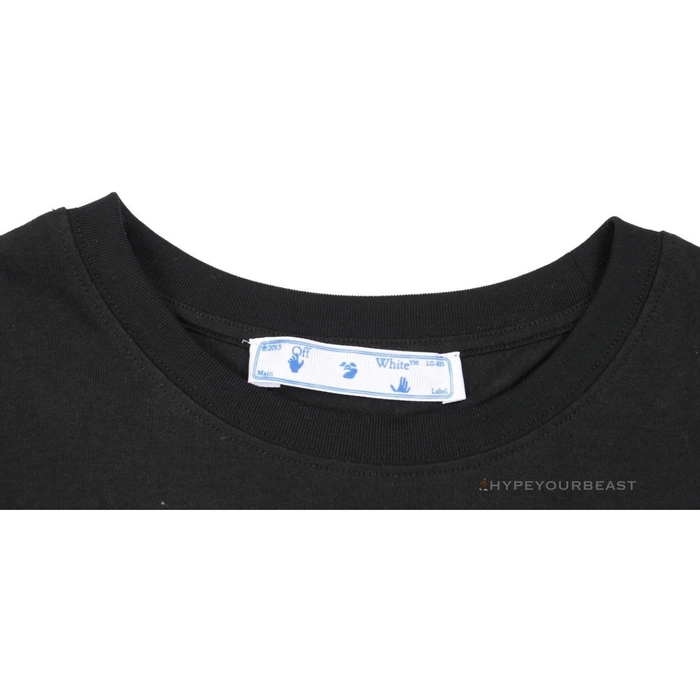Buy Off White Tee Shirt Black online from HELLBELL