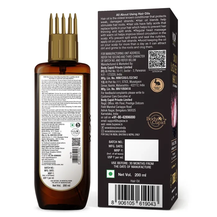 Wow onion black seed hair deals oil