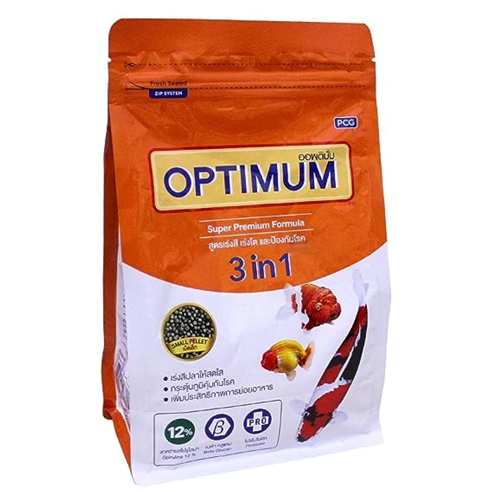 Optimum 3 in 1 Spirulina 12% Floating Type Small Pellet - 800 g