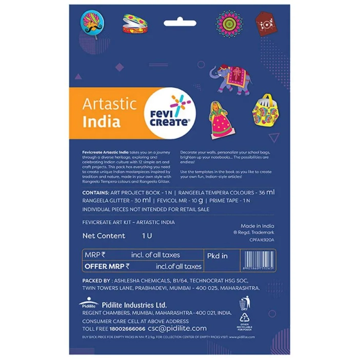 Pidilite Fevicreate Artastic India Art Kit for kids above 8 years