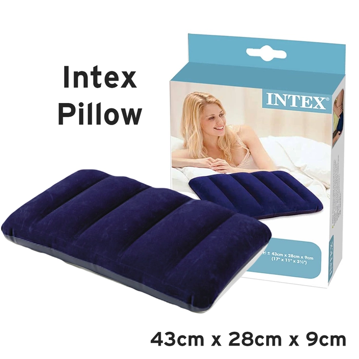 INTEX 68672 / 68675 Inflatable Travel Pillow / U Shape Pillow Camping Sleeping Air Pillow Bantal