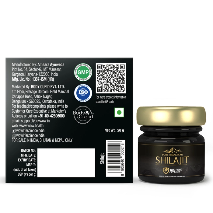 Buy Pure Himalayan Shilajit with Fulvic Acid at Best Price