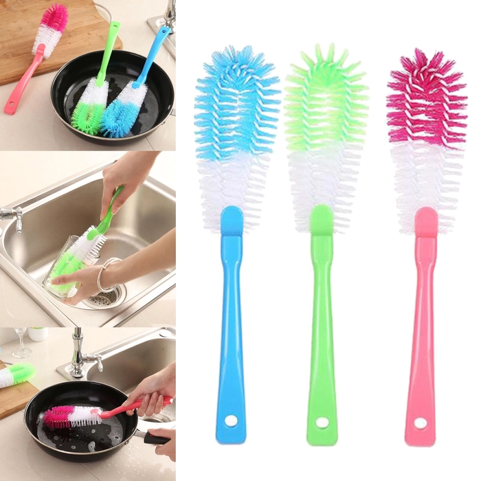 Cleaning Cup Cleaner Kitchen Glass Brush Baby Milk Bottle Long Handle Design Extended Soft Pan Dishwashing Clean Wash Ultra Strong