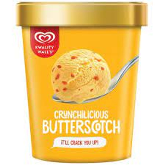 KWALITY WALLS CRUNCHILICIOUS BUTTERSCOTCH TUB 700M