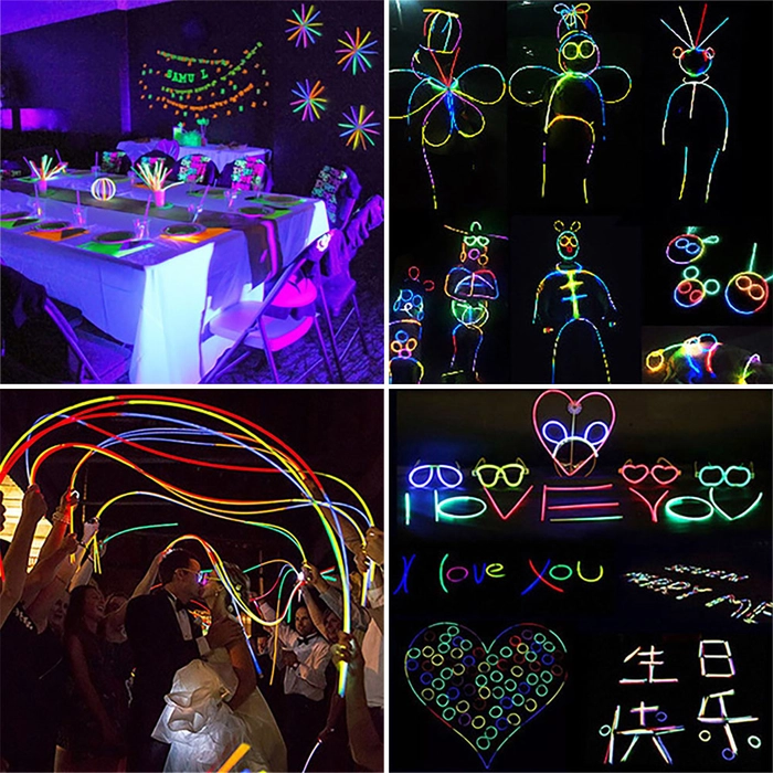 Party Glow Set Light Stick Eyeglasses Ball Mask Neon Sticks for Birthday Christmas Beach Party Mainan Cahaya 荧光棒