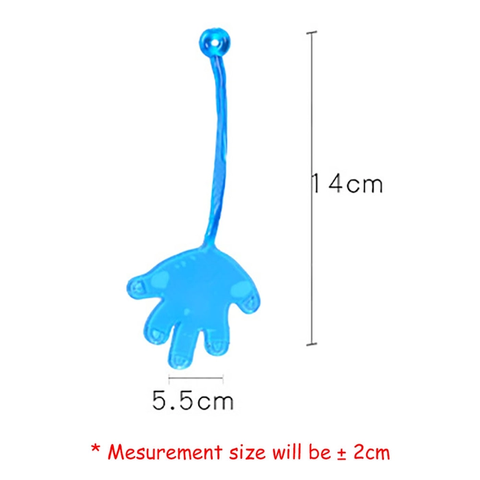 Retractable Sticky Palm Climbing Wall Children Prank ToyElastic Elastically Stretchable Stick Toy