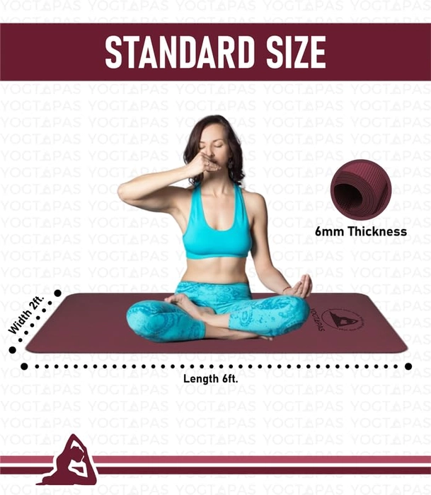 Yogtapas premium 6mm Yoga Mat ( EVA + TPE)