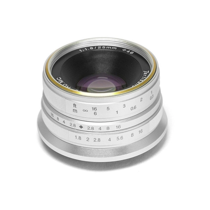 7artisans 25mm f/1.8 Lens for Fujifilm X / Silver