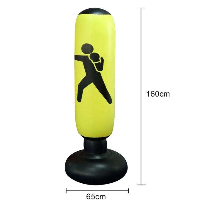 1.6m Tall Boxing Punching Bag Fitness Equipment PVC Inflatable Boxing Column Tumbler Sandbag Boxing Training