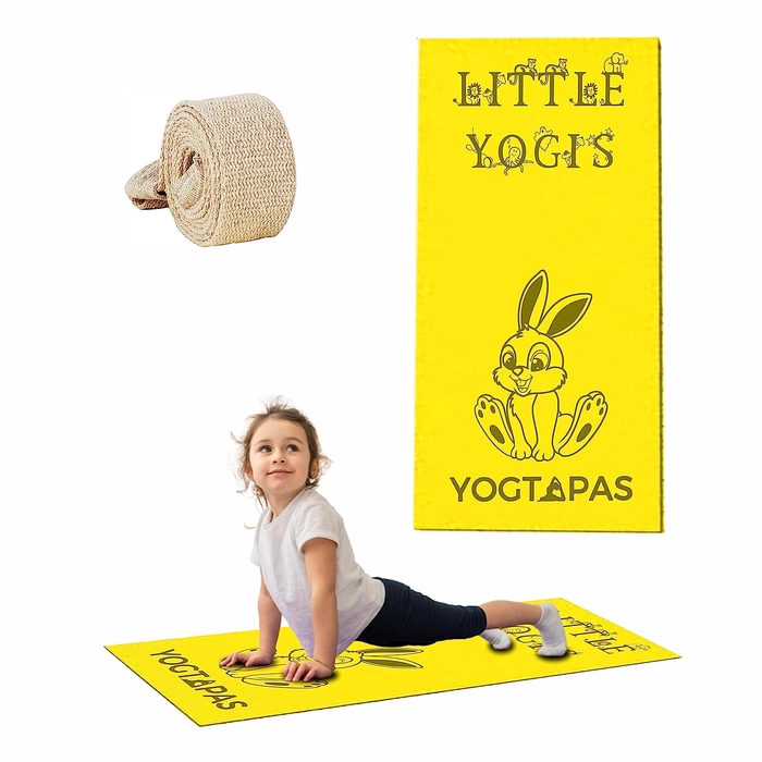 Yogtapas Rabbit yoga mat for kids yellow - Quickshel