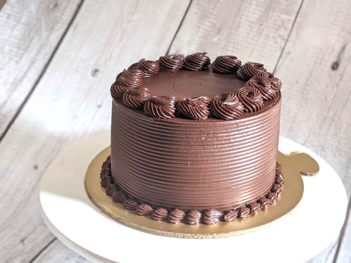 Eggless Dark Belgian Chocolate & Orange Cake