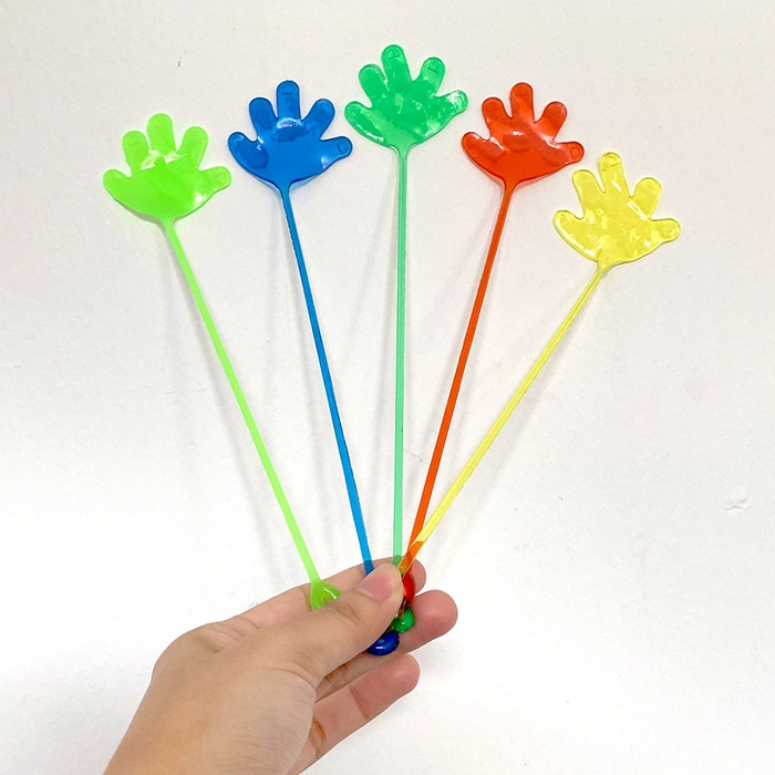 Retractable Sticky Palm Climbing Wall Children Prank ToyElastic Elastically Stretchable Stick Toy