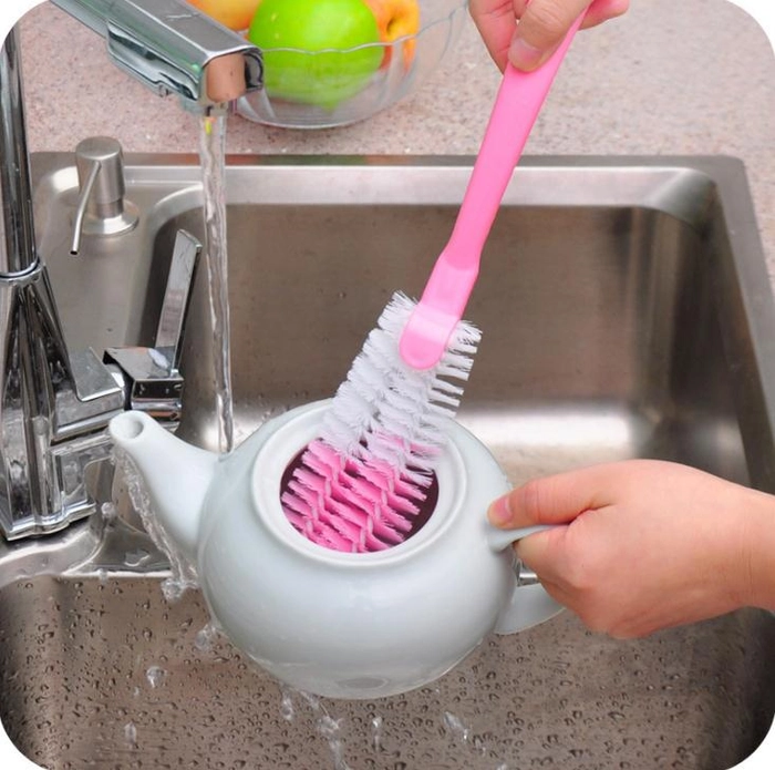 Cleaning Cup Cleaner Kitchen Glass Brush Baby Milk Bottle Long Handle Design Extended Soft Pan Dishwashing Clean Wash Ultra Strong
