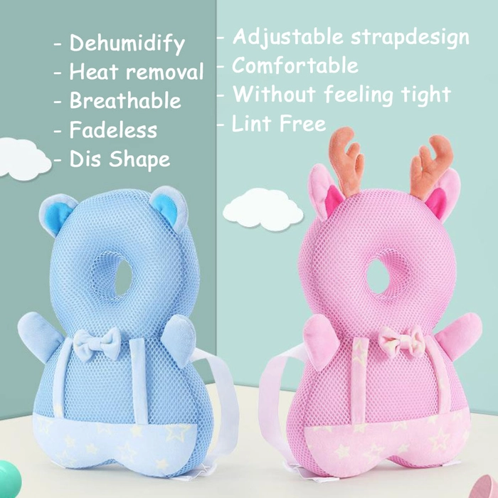 Baby Head Protection Anti Crash Pillow Pad Kids Learn To Walk Infant Neck Cute Wings Nursing Safety Cushion Toddler Headrest HS