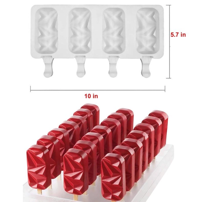 3D Diamond Silicone Cakesicle / Popsicle Mold Cake Tools - Divena In