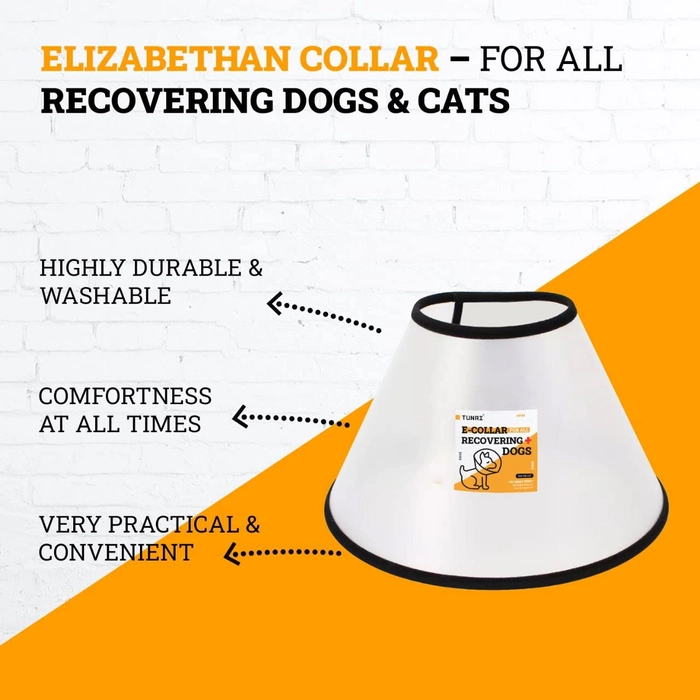 Tunai Elizabeth Collars for All Dog Puppies, Adult Cats, E Collars Suitable for All Puppies Less Than 3 Months