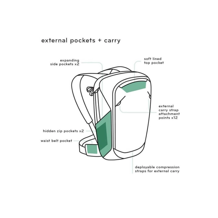 Peak Design Travel Backpack / 45L / Sage