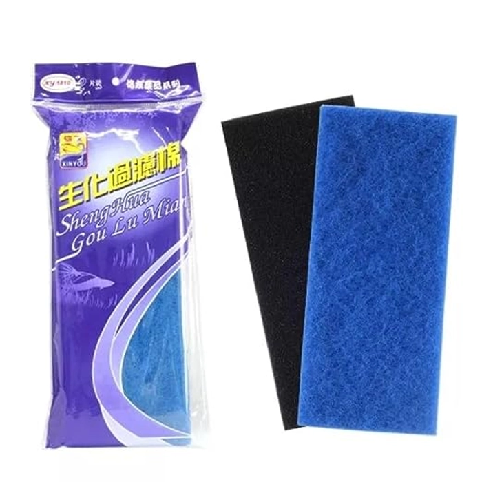 Xinyou XY-1810 Aquarium Bio Filter Sponge Media Blue and Black