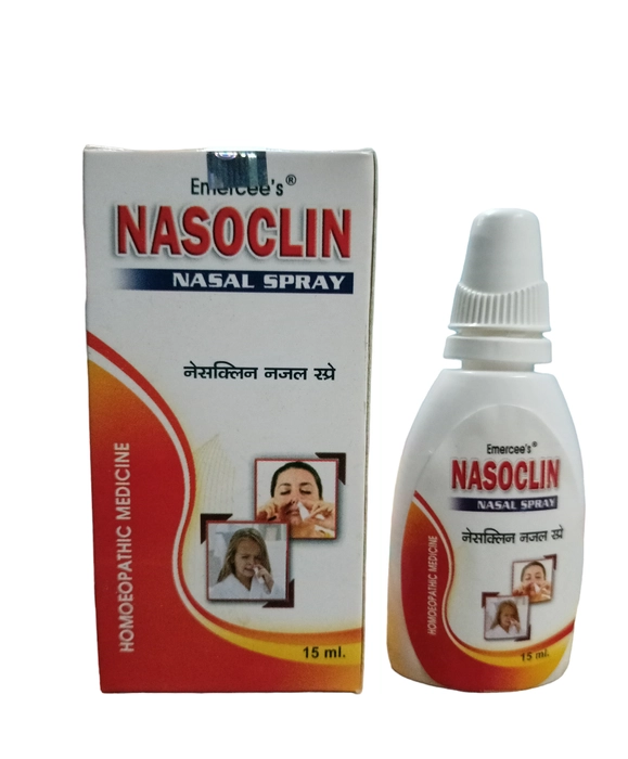 Emercee's  NASOCLIN Nasal Spray 15 ml (Pack of 2)